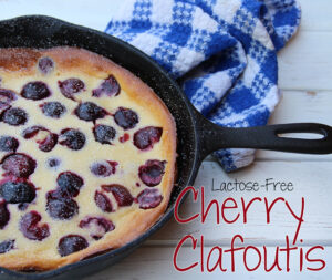 Lactose - free cherry clafoutis 
