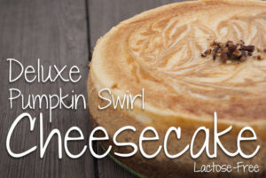 Deluxe pumpkin swirl cheesecake 