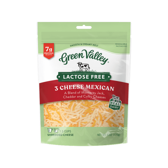 Lactose-Free Shredded 3-Cheese Mexican