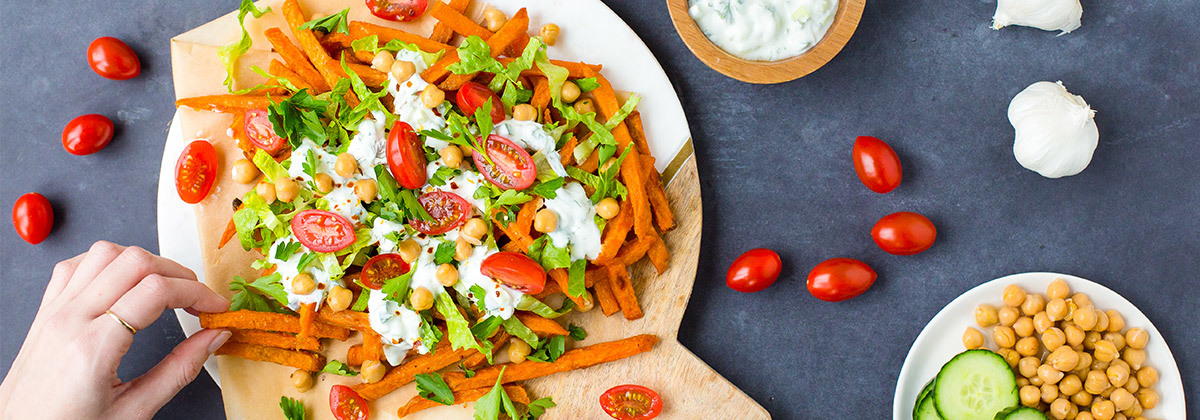 Lactose Free Loaded Mediterranean Fries | Green Valley Lactose Free