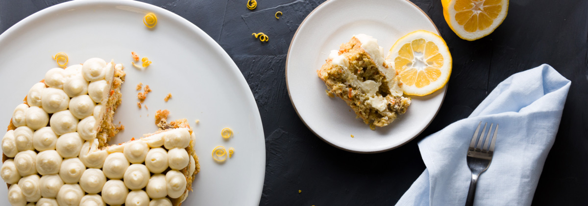 Meyer Lemon Cream Cheese Carrot Cake