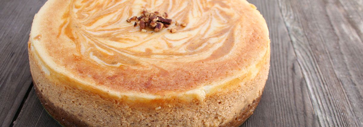 Deluxe Pumpkin Swirl Cheesecake