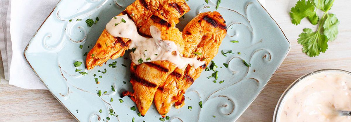 chipotle lime yogurt grilled chicken tenders