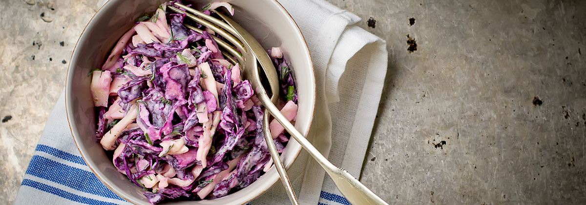 Creamy Coleslaw with Yogurt Dressing