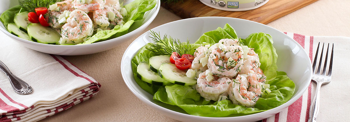 Shrimp Salad with Cucumber and Dill | Green Valley Lactose Free