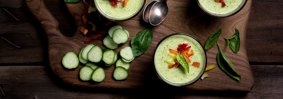 Chilled Cucumber Kefir Soup