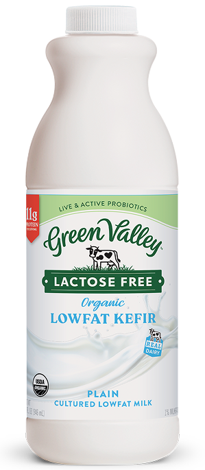 Organic Lactose-Free Plain Kefir – Lowfat